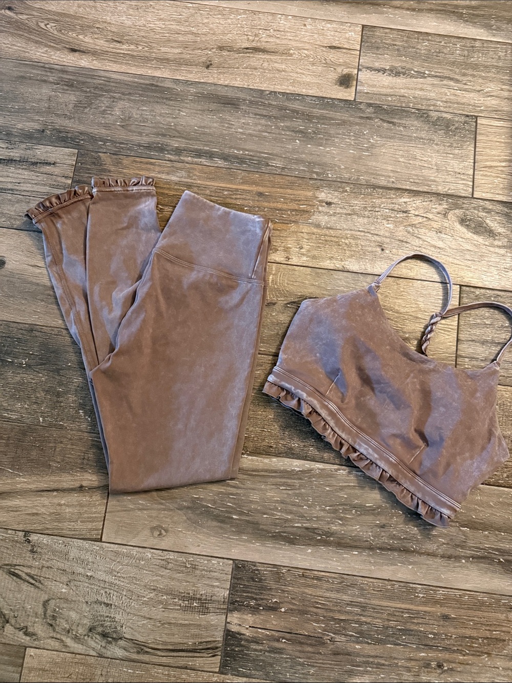 JoyLab Acid Wash Leggings and Bra Bundle